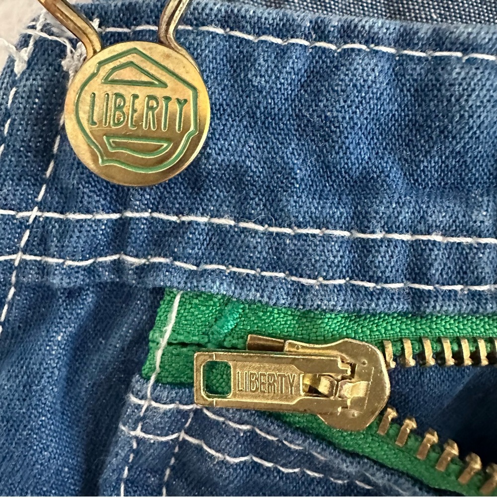 Liberty Men’s Blue Workwear Carpenter Denim Overalls Size: 34x30 - Picture 7 of 13